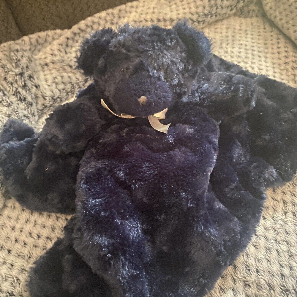 Blankets And Beyond Purple Bear Security Blanket Lovey Plush Doll Stuffed